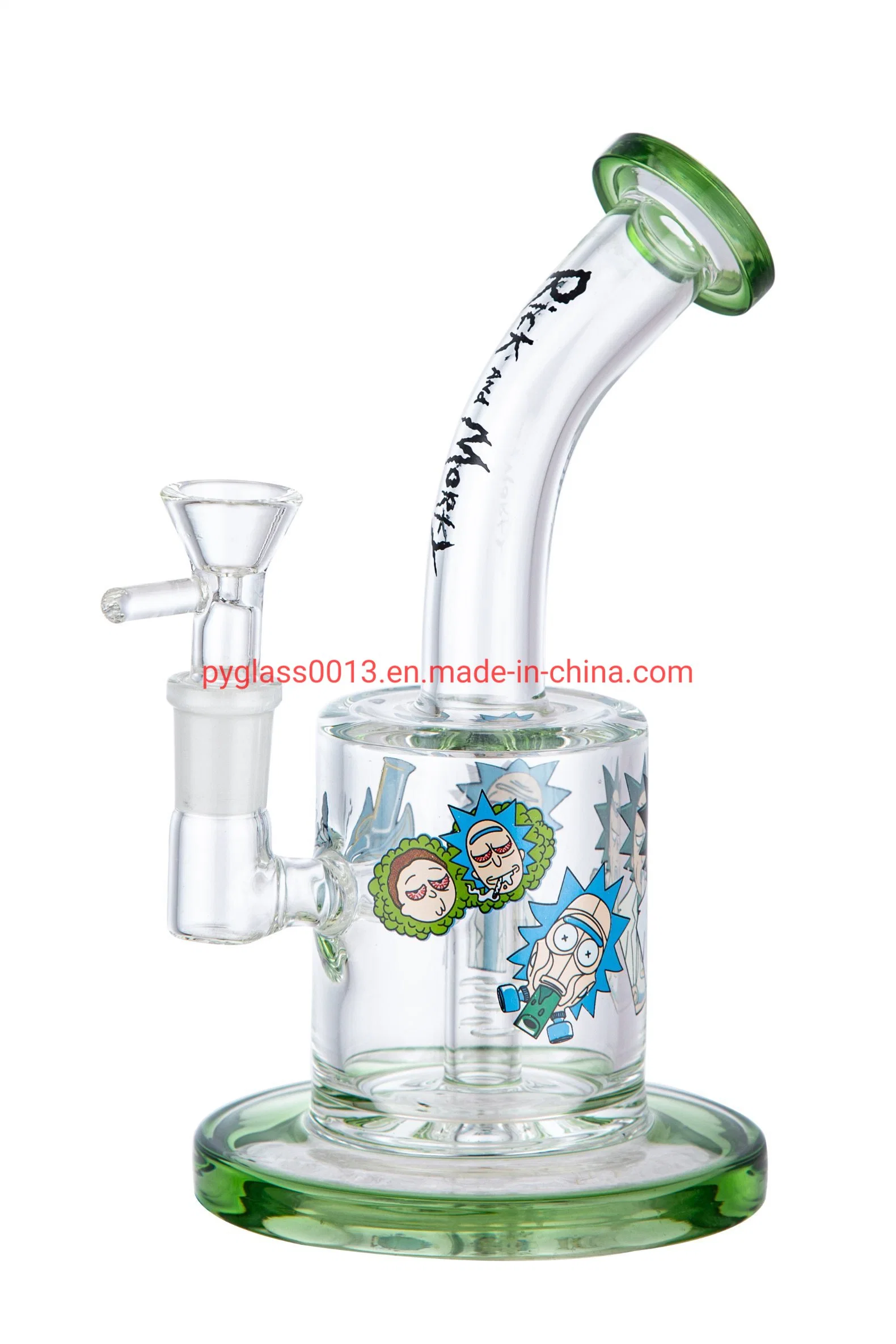 Mini 8 pulgadas Venta caliente tubo de Borosilicato Tabaco tubo de vidrio Beaker Fumar pipas Shisha con Quartz Banger