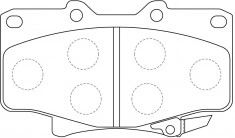 China Fabricante menos polvo de freno para Toyota Lexus / Land Cruiser D2094