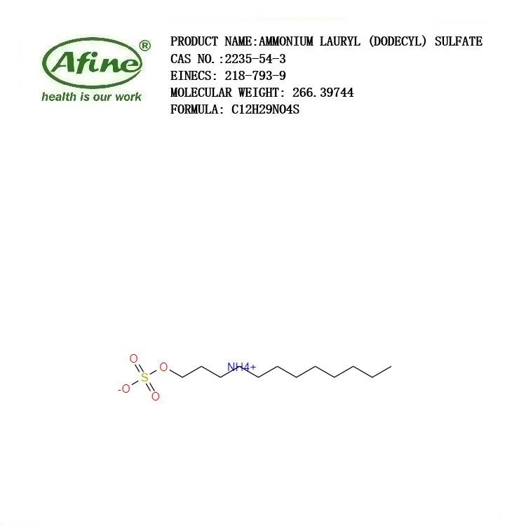 CAS 2235-54-3 Ammonium Lauryl (DODECYL) Sulfate / Ammonium Lauryl Sulfate / Akyposalals33 / Ammoniumlaurylsulfatesolution / Concosulfatea