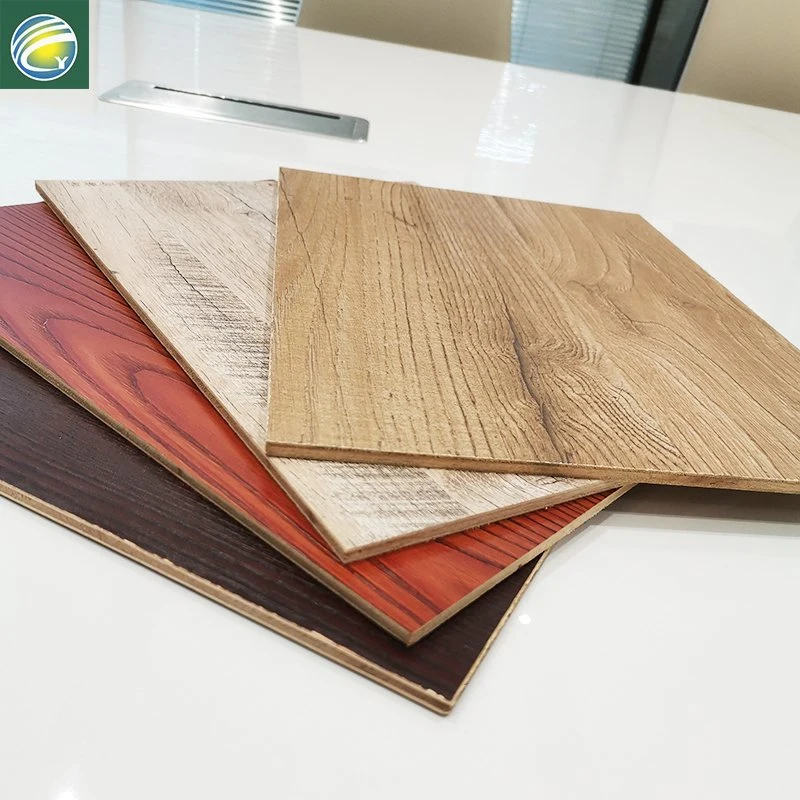 Fireproof Waterproof Decorative Material Wood Face Triamine Veneer Melamine Board