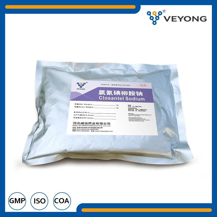 Veterinary Medicines API 98% Closantel Sodium Ep Bp Specification Pharmaceutical Raw Material Wholesale/Supplier From China