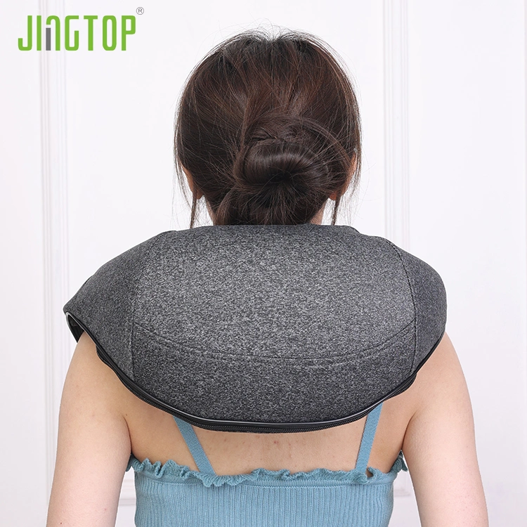 Jingtop Electric Smart Shiatsu Back Shoulder and Neck Massager with Heat