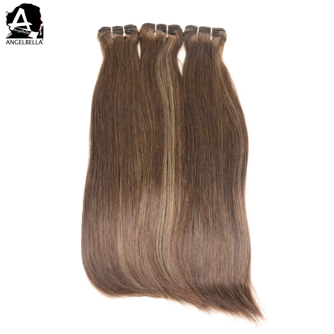 Angelbella Brazilian New Design Hair Weaving Highlight 4# 27# Remy Human Bulk Hair