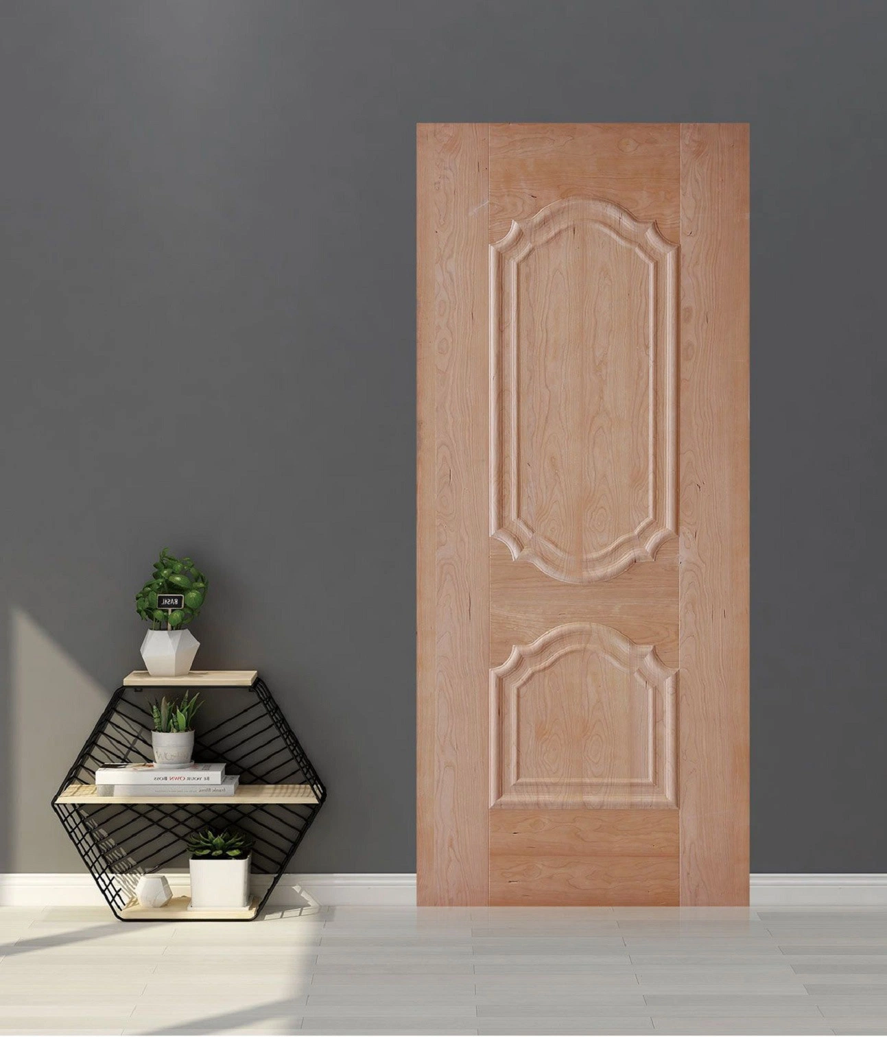 China Wholesale/Supplier Wood Panel Door Skins Natural Raw MDF Faced Interior HDF Door Skin