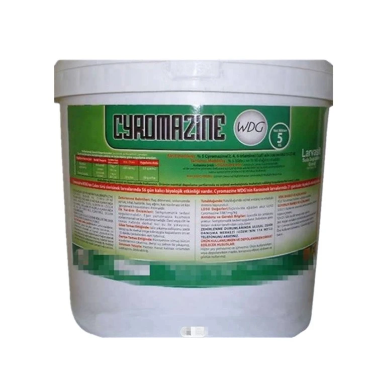 Cyromazine 70%Wp 75wp Insecticides Pesticides Cotrol ravageurs cyromazine (98 % TC) avec une poudre blanche