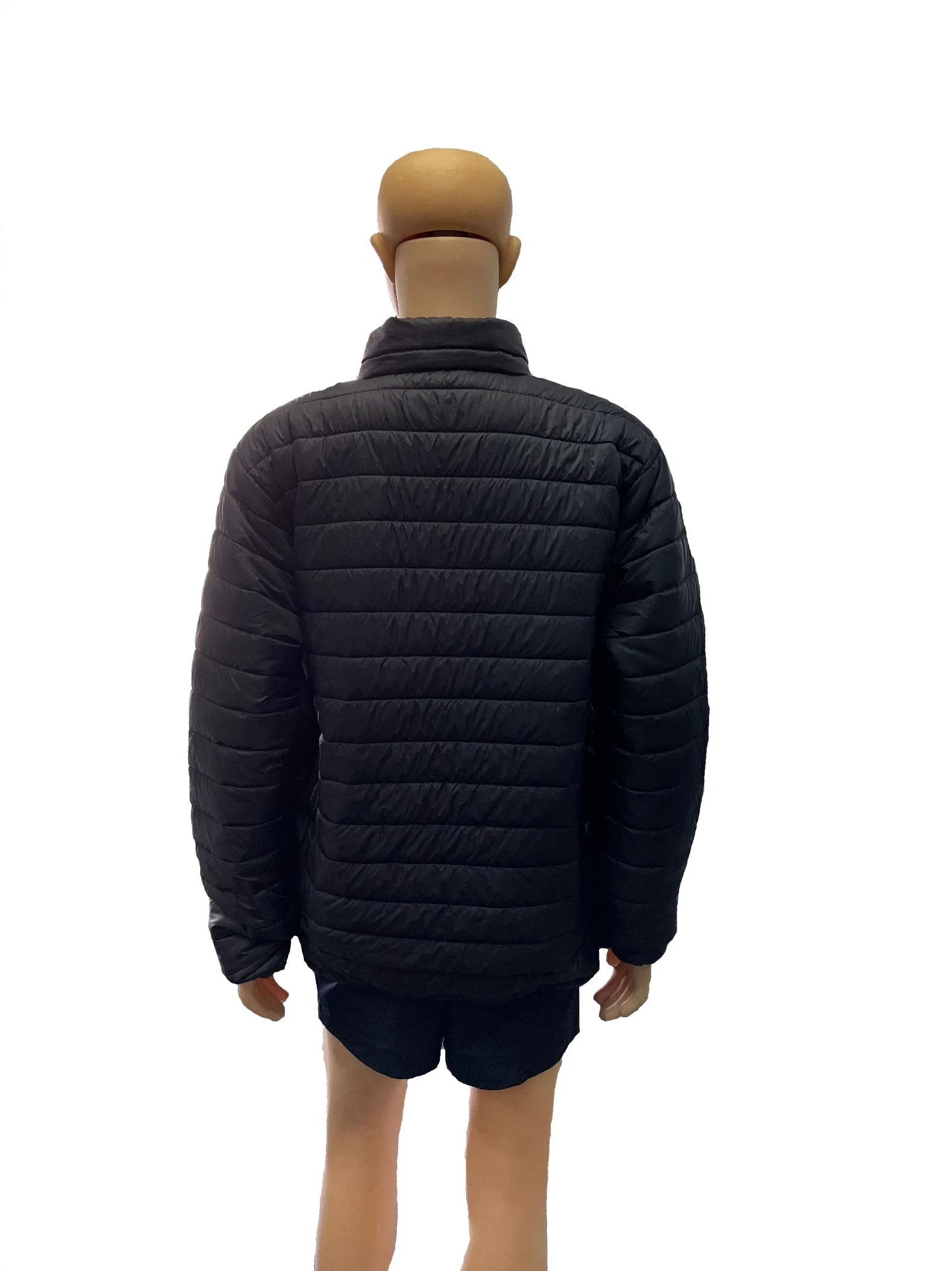 Black Windproof& Waterproof Softshell Cotton Down Coat