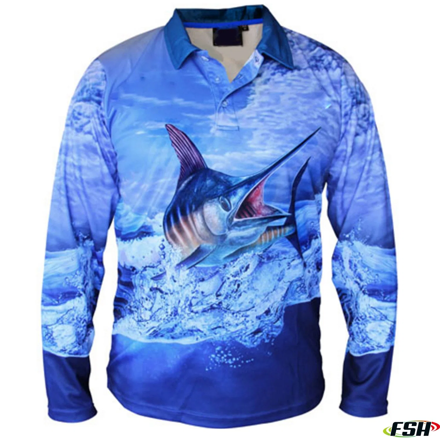 Best Quality China Manufacturer Long Sleeve Sublimation Print Fishing Shirt