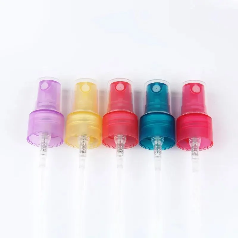 Factory Custom PP Perfume Spray Customized Size Mist Spray Pumps Colorful 18/410 24/410 Plastic Fine Mist Spray for Bottle