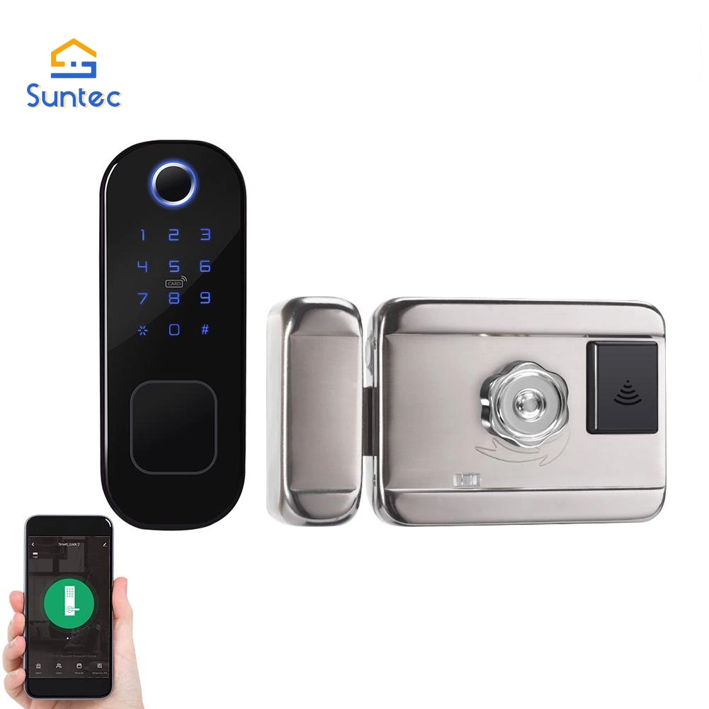 التحكم عن بعد كلمة مرور بصمة الإصبع الإلكترونية Smart House Door Lock