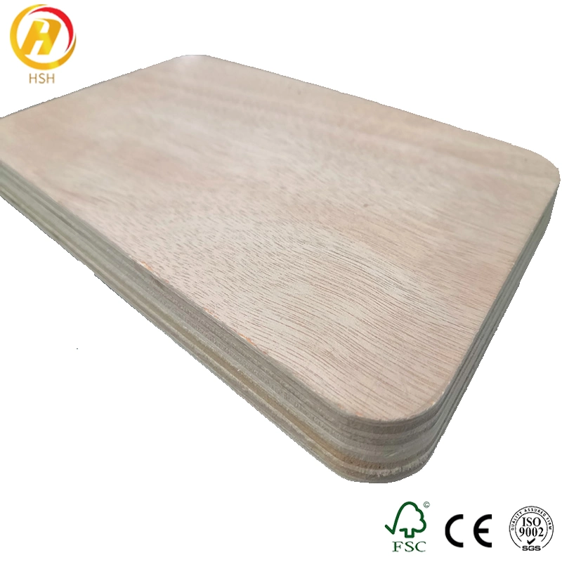 15mm de madera de álamo Combi comercial Okoume núcleo de madera contrachapada de Dubai