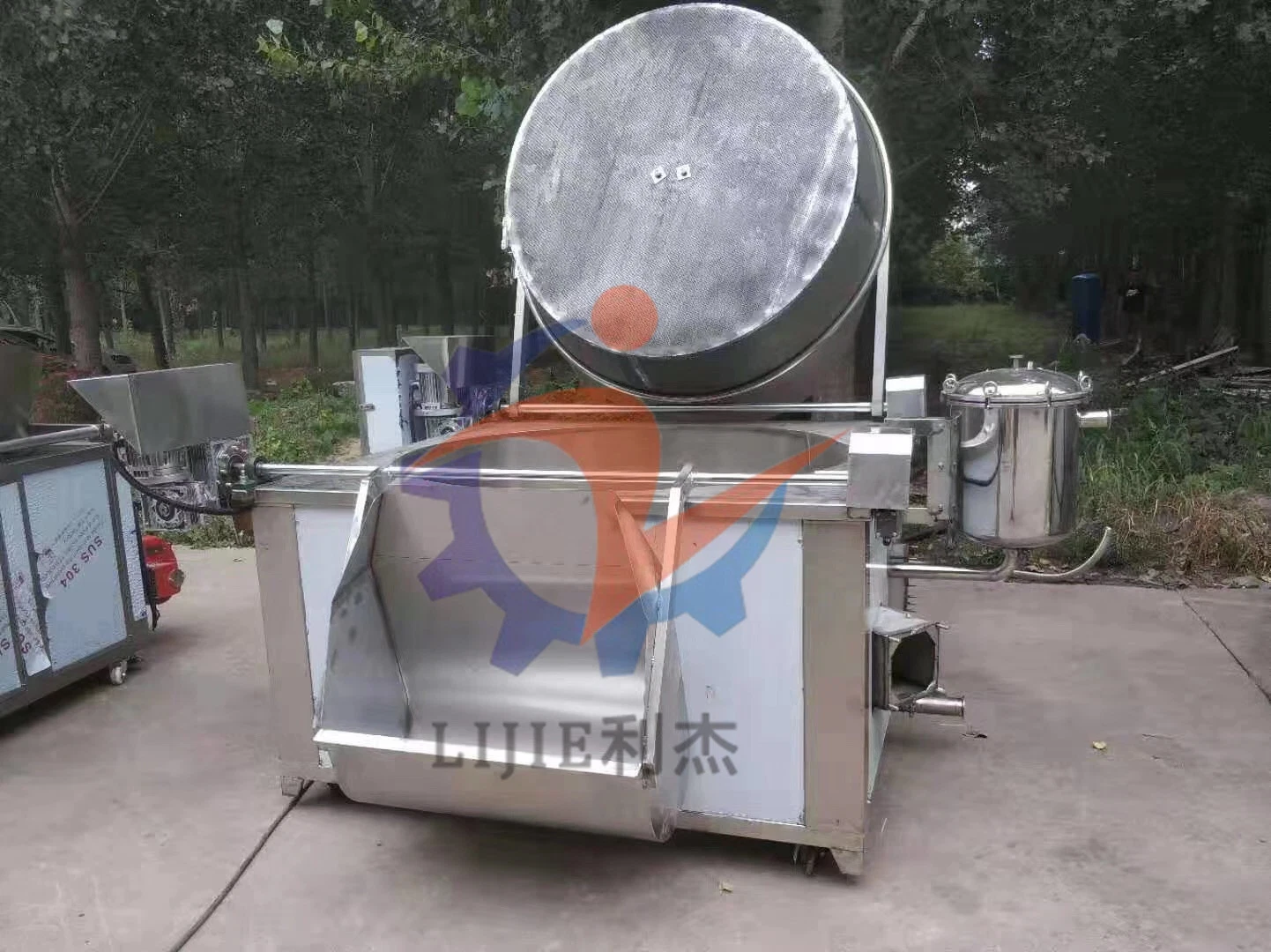 Gas Heating Batch Frying Machine for Plantain Chips
