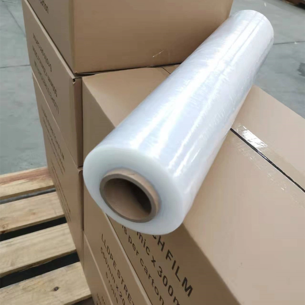 18inch*1500feet manuelle Wrap Schrumpffolie/ Palettenwickelfolie/ LLDPE Stretch Film