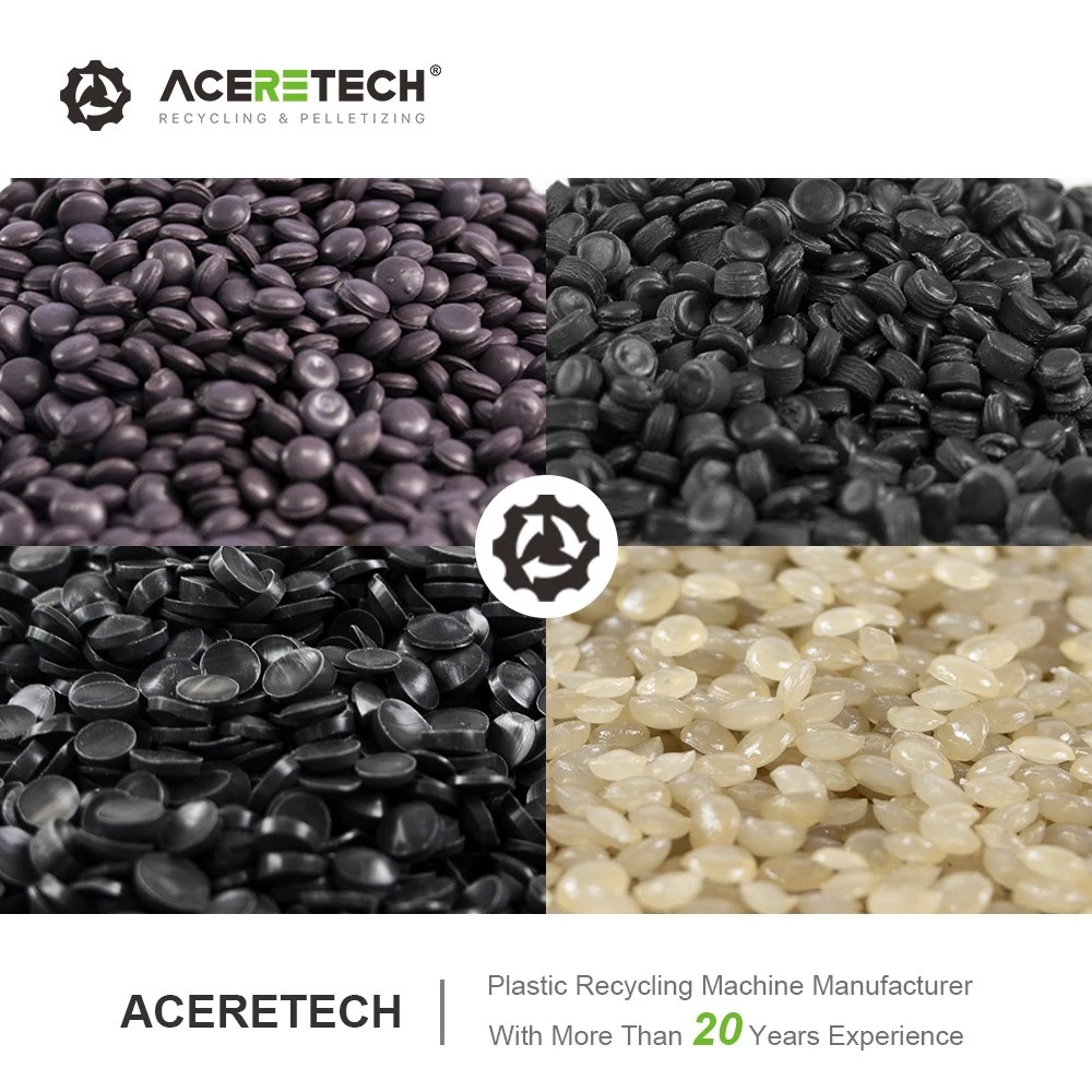 Aceretech Plastic PP/PE Bags Recycling Pelletizing Granulator Machine with Cost Price List