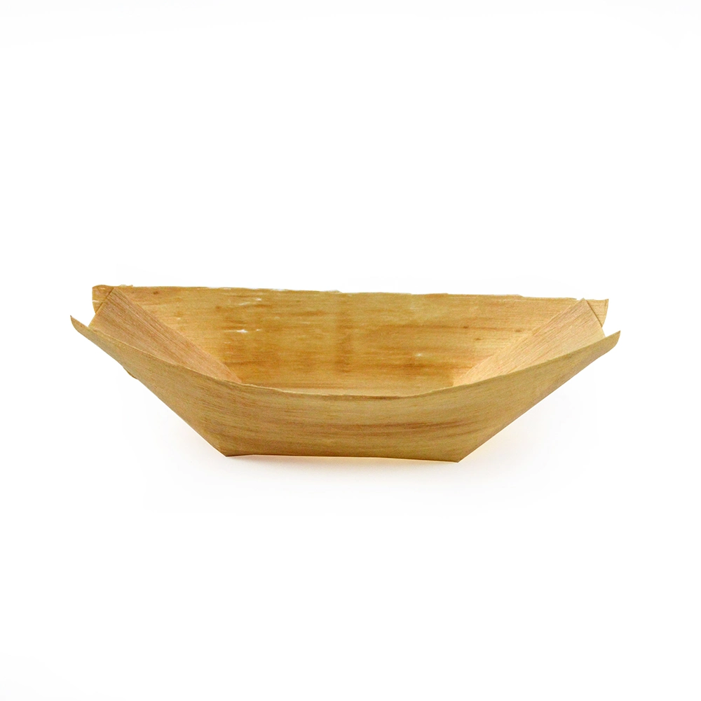 Disposable Kraft Paper Serving Tray Boat Shape Snack French Fries Chicken Salad Take out Containers for Party Food Paper Tray