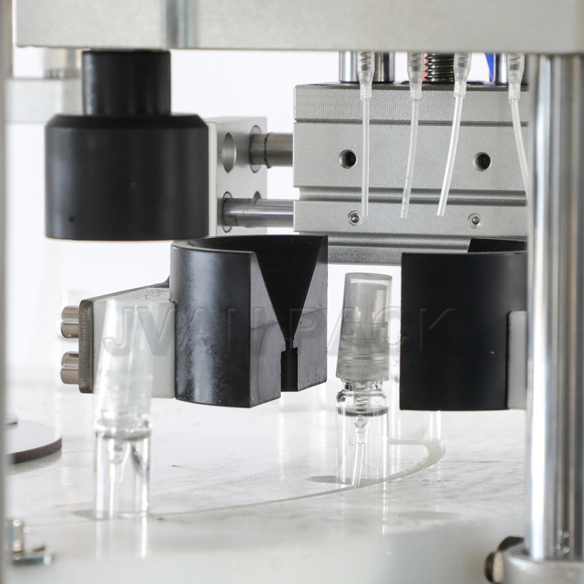 Ytsp Rotary Automatic Perfume Mini Tester Liquid Glass Small Bottle Vial Monoblock Filling Pressing Capping Machine