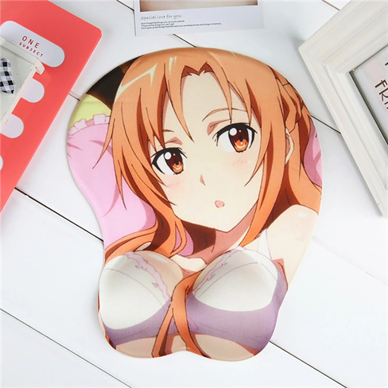 Adulto grande Personalizado Boob Anime 3D Overwatch Tapete de rato de silicone de gel de mama Sexy Girl Gaming Inserir Fotografia Mouse pad de repouso de Pulso