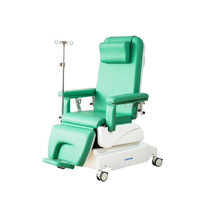 Three-Function Electric Adjustable Reclining Patient Blood Collection Donor Dialysis Hemodialysis Chair