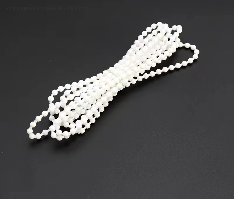 Factory Supply POM Thick Line Plastic String Control System Tightly Linked Bead Pull Curtain Accessories Blinds Weight Curtain Accessories Pull Bead Pull Rope