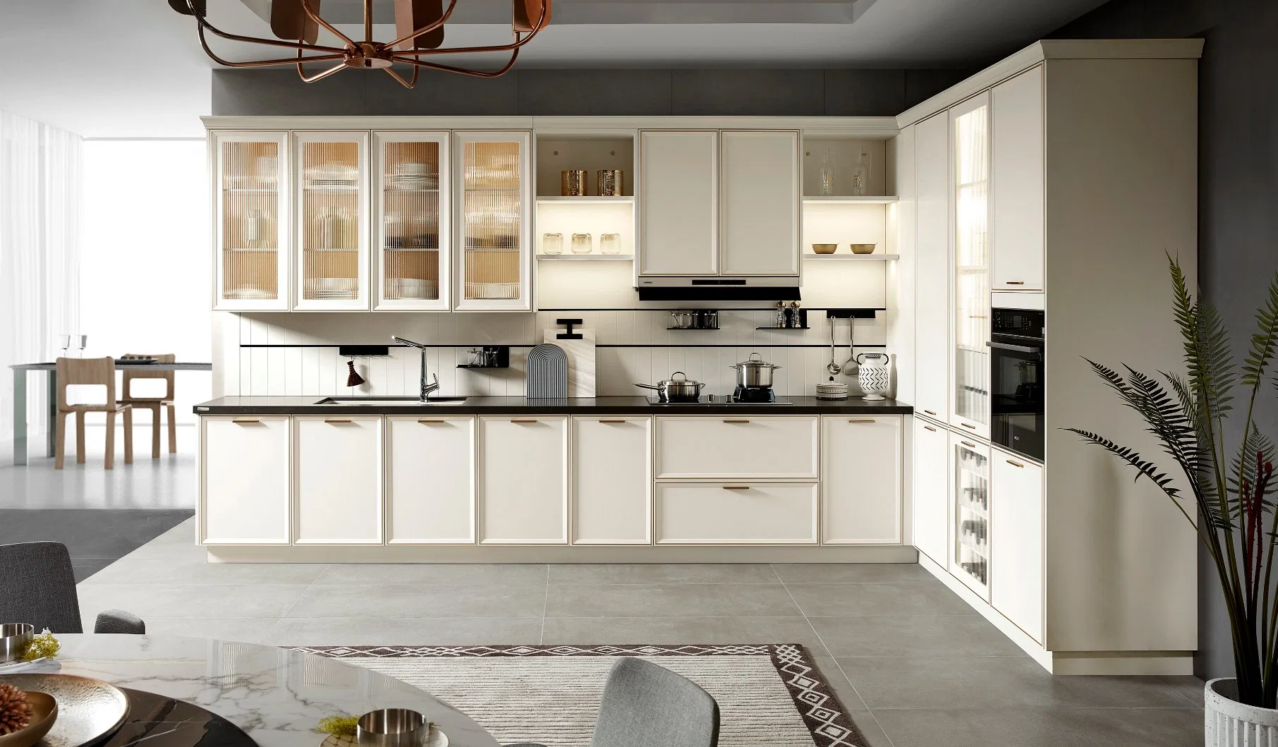 Personalizar el estilo moderno de agitador Delgado kitchen cabinet precio de fábrica de muebles de baño vestuario de personalización de los armarios de puertas interiores de túnica Muebles de Cocina