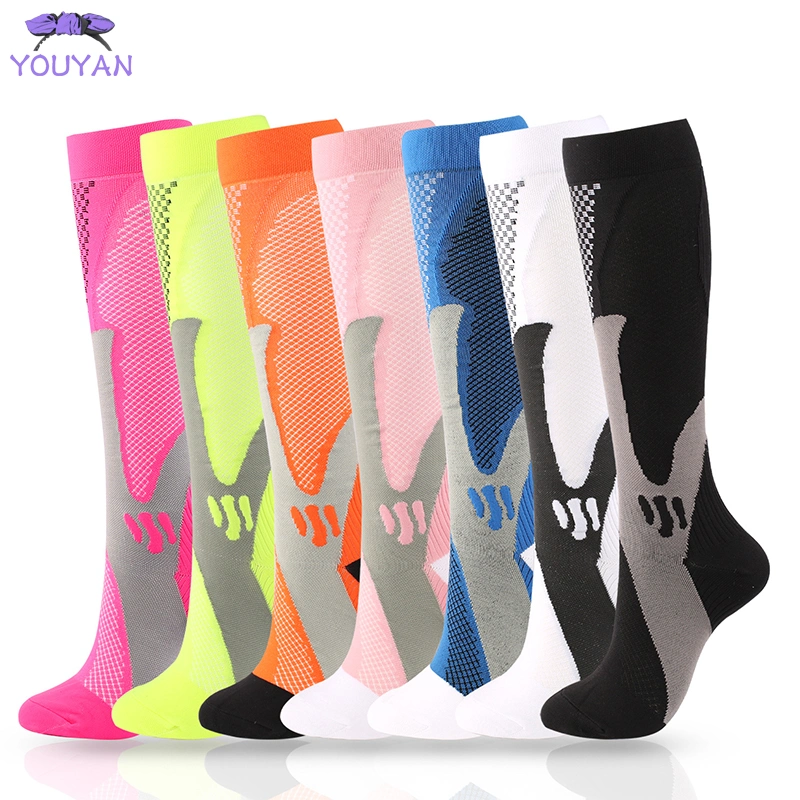 Women Sports Compression Socks Nursing Men Varicose Veins Pregnancy Stockings Athletic Football Running Knee-Highs Funny Socks