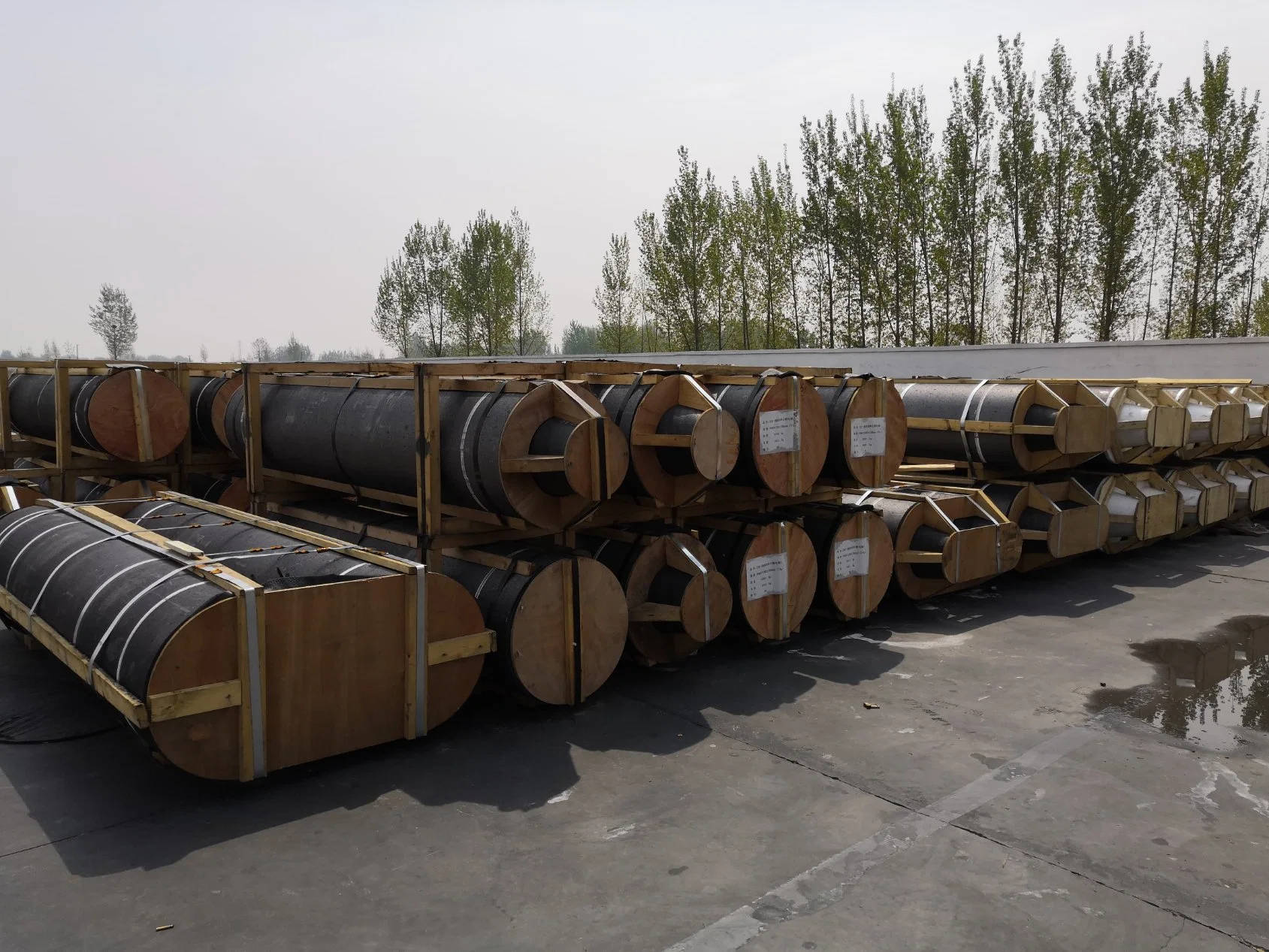 Handan Haili Carbon UHP450mm Graphite Electrode for Steelmaking