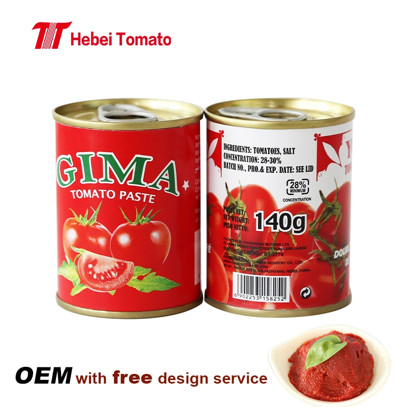 210g, 400g, 800g, 2200g Frische Tomatenpaste mit Eigenmarke