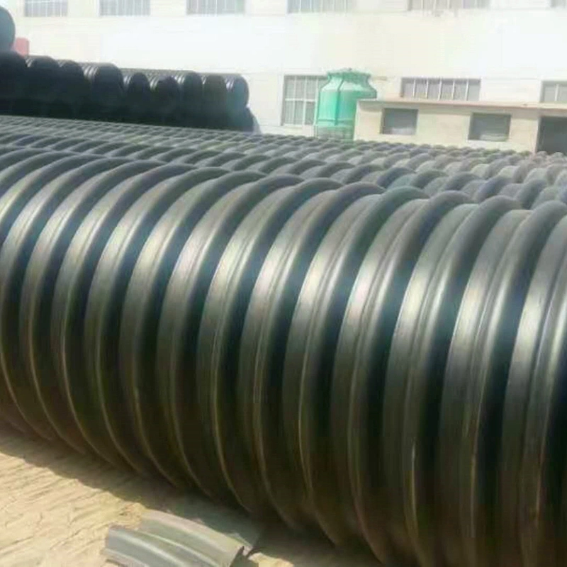 18inch 24inch 36inch 48inch HDPE Steel Belt Reinforced Spirally Corrugated Drain Pipe