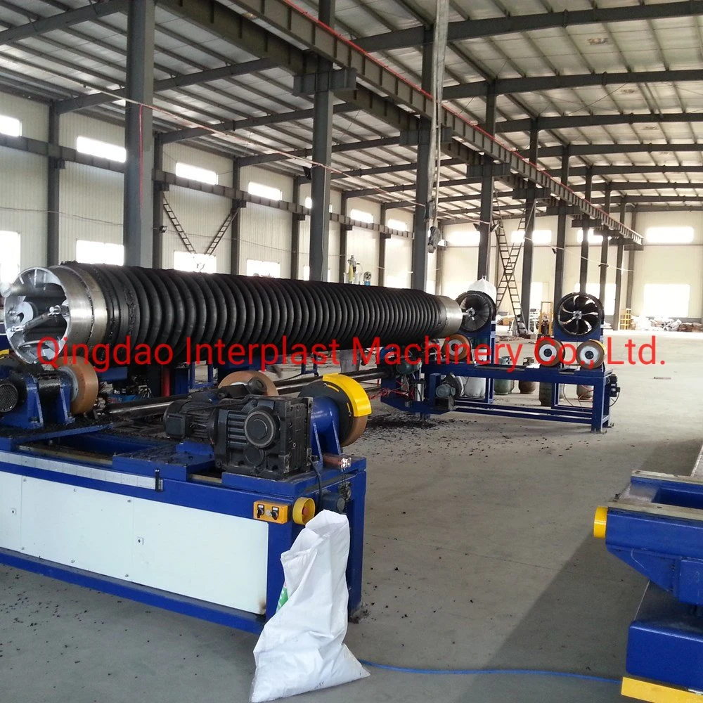 Tubería de desagüe de espiral de HDPE/PP Krah línea de extrusión