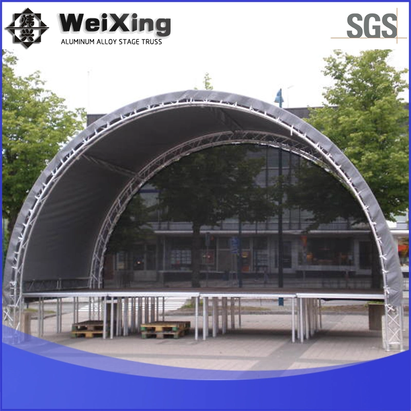 300X300mm Stage Lighting Outdoor Performance Exhibition Show Big Aluminium Spigot Flat Roof Box Truss