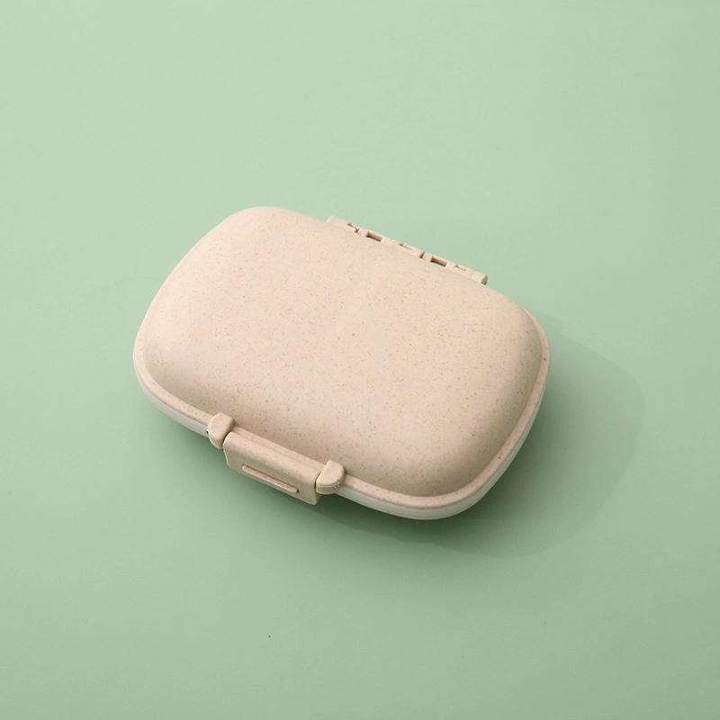 Portable Pocket Pill Box 8 compartimentos semanalmente 7 dias Pill Dispensador de caixas medicinais