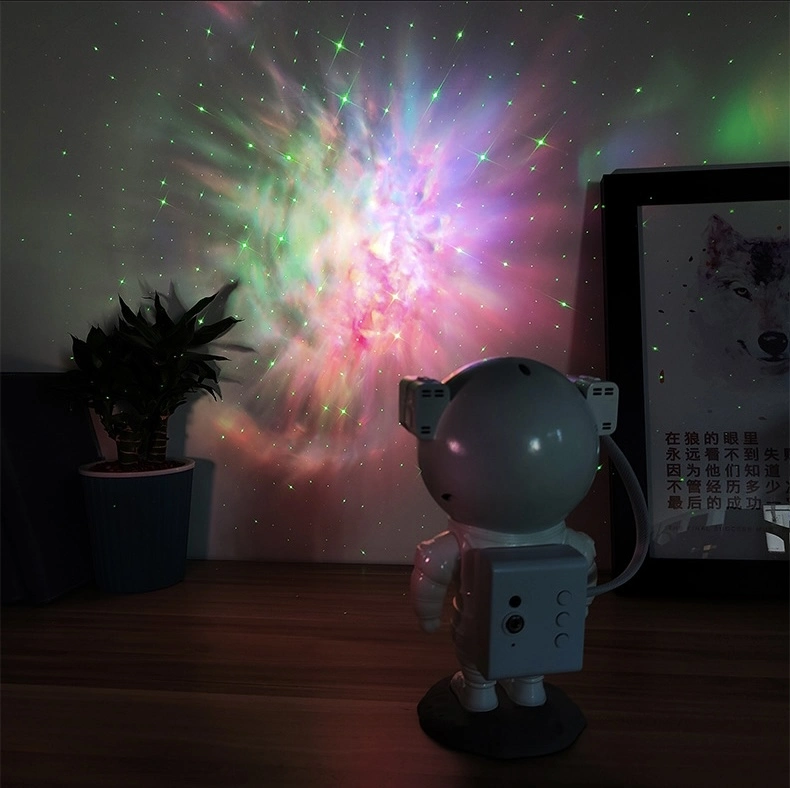 New Galaxy Projector Laser Night Mood Lamp Romance Rotatable Astronaut Projection Decorative Lamp LED Night Light Colorful Remote Nebula Starry Projector