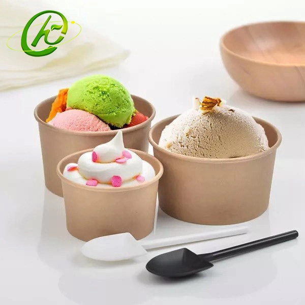 Customized Printed Food Grade Ice Cream Paper Bowl Disposable Paper Bowl