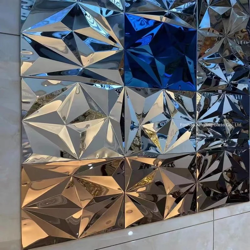 Miroir en mosaïque de verre biseauté pour Casino Projets /décoration murale