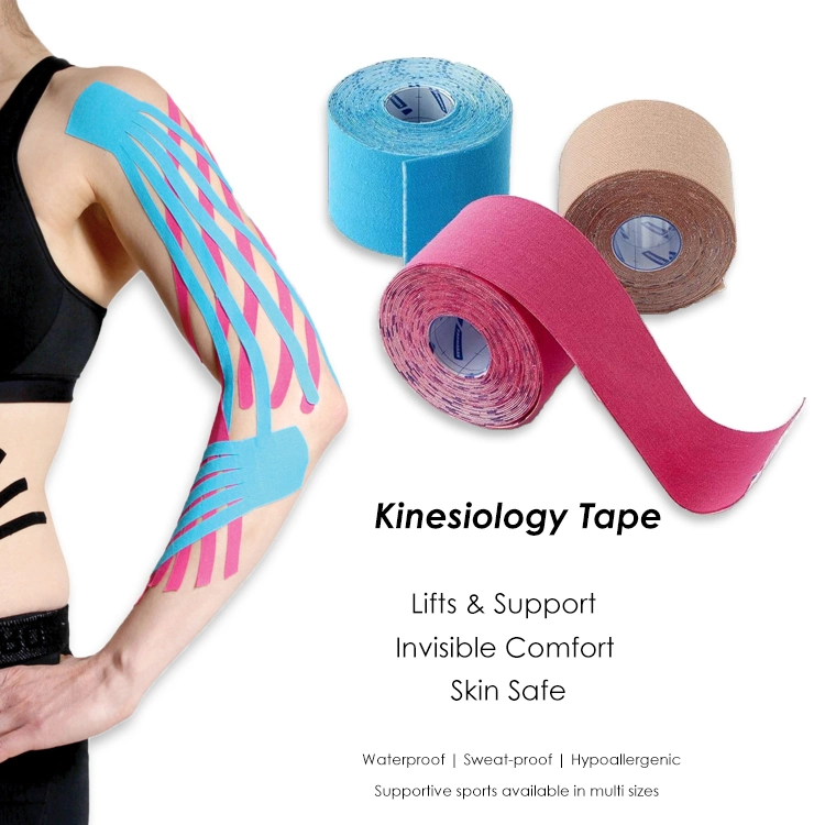 Greenway Punched Cotton Kinesiology Tape with Hole for Lower Back Pain Exercises Plus Protection Physio Therapy Treatment