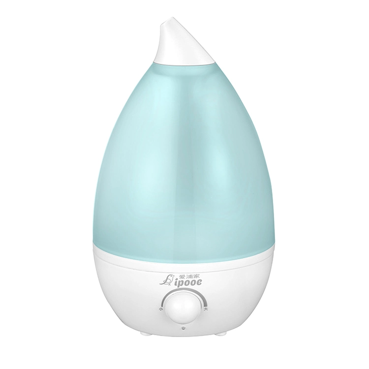 Mini humidificateur d'air pour gouttes d'eau de bureau 1,5 l avec humidificateur de brume Voyant LED