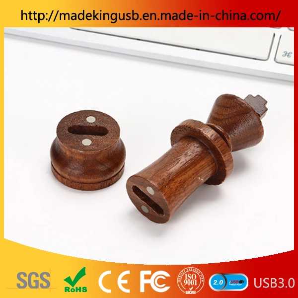 Internacional de ajedrez de madera/unidad Flash USB Pen Drive USB