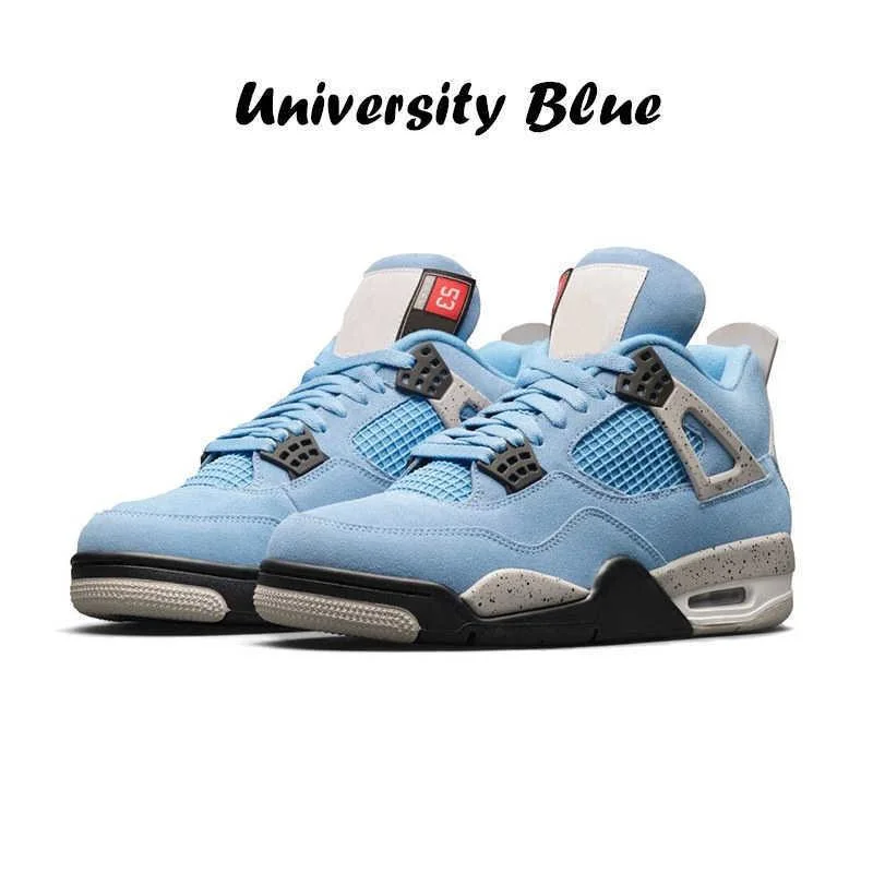 4s Jumpman 4 Mens Women University Blue Black Cat White Cement Fire Red Cool Grey Motorsports Sport Sneaker Trainer Outdoor