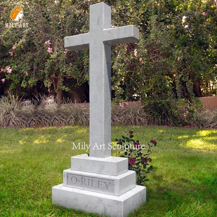 Custom Carving Stone Granite Headstone Cross Tombstone Monument