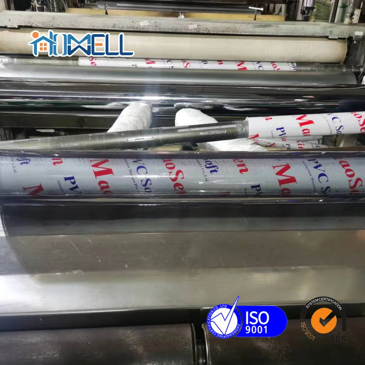 Rollo de plástico de PVC hojas claras de diferente grosor fabricado en China