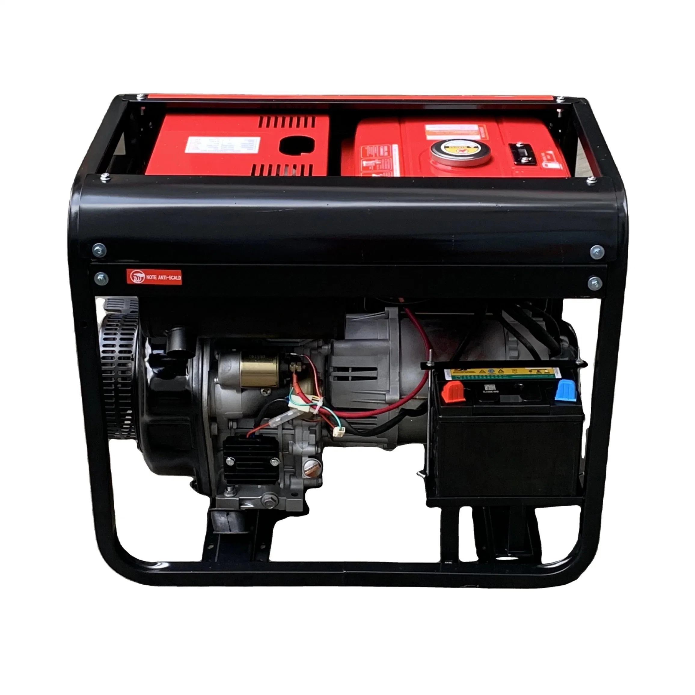 Generador portátil de soldadura por inversor de gasolina/ diesel para la venta 200 250 5kVA 6kVA 7kVA AMP 300 Soldador de balancín con motor de gas Generador y máquina de soldadura Precio