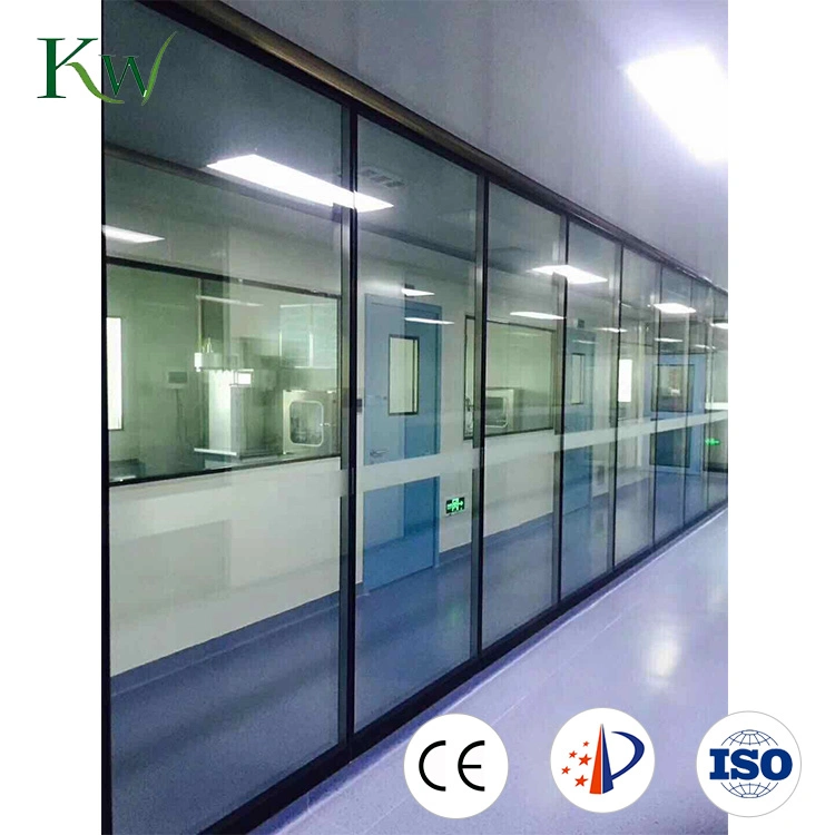 Ventana de vidrio hueco doble capa de Farmacia Habitación limpia con la certificación CE