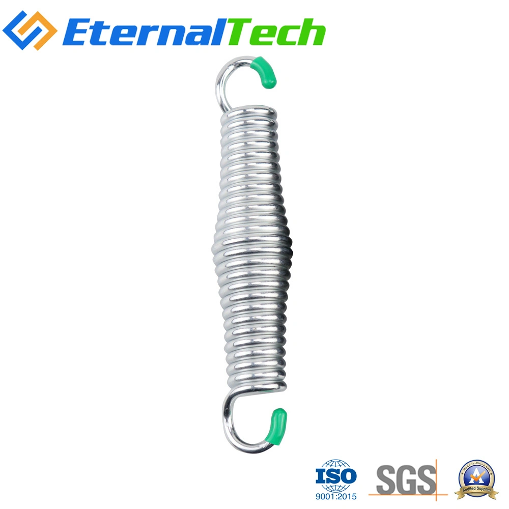 High Carbon Steel Cot Extension Spring with Zinc Plated Finish