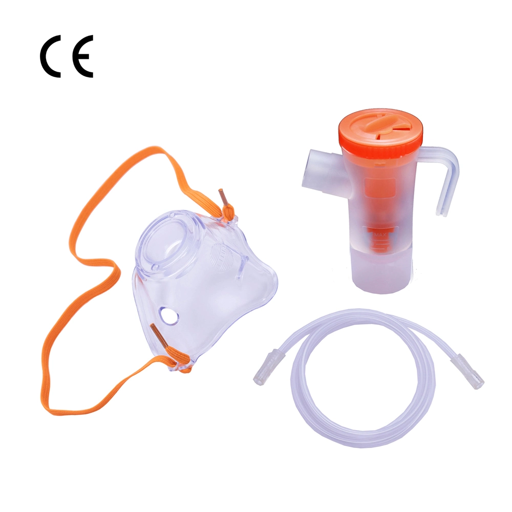 Medizinische Einweg Krankenhaus und zu Hause verwenden Nebulizer Cup Kit Rotary Vernebler Kit Vernebler Kammer Vernebler Cup Vernebler Sauerstoff Kit mit Maske mit CE/ISO