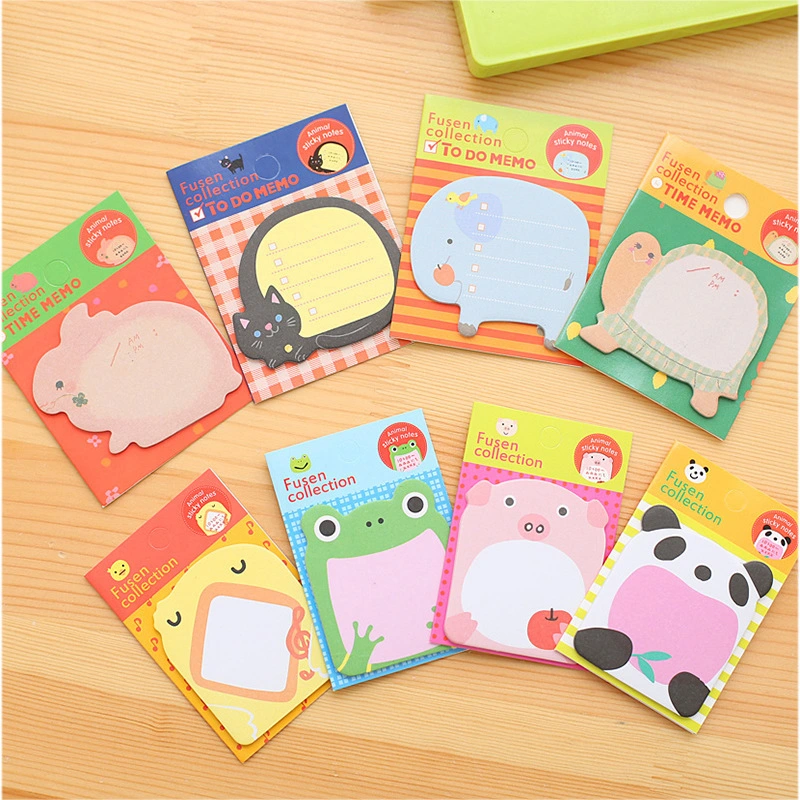 Chinese Factory Cartoon Cute Animals N Times to Post It Note Memo