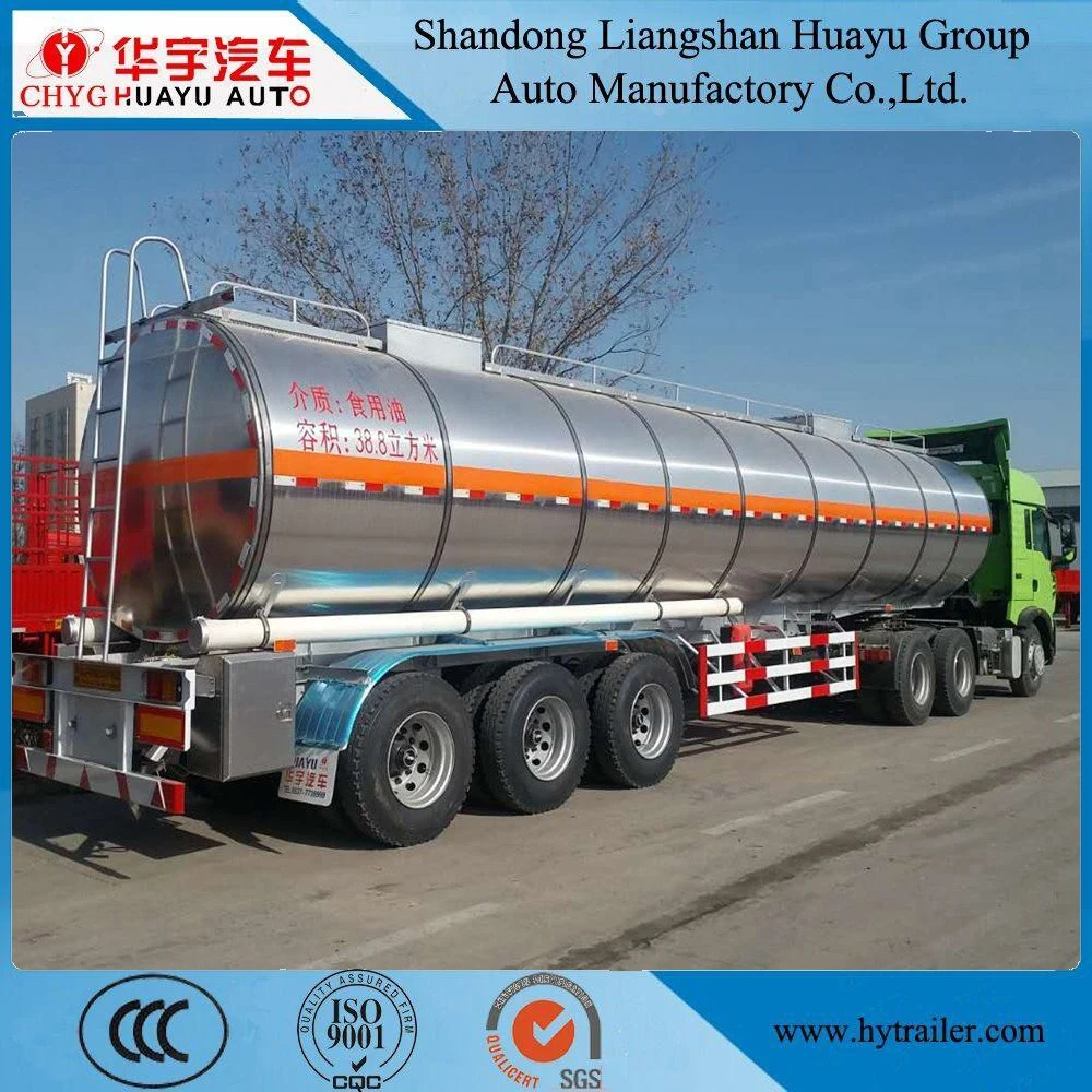 China First-Class 30 T Carbon Steel Oil Tanker Semi Trailer for Fuel/Diesel/Crude Transport