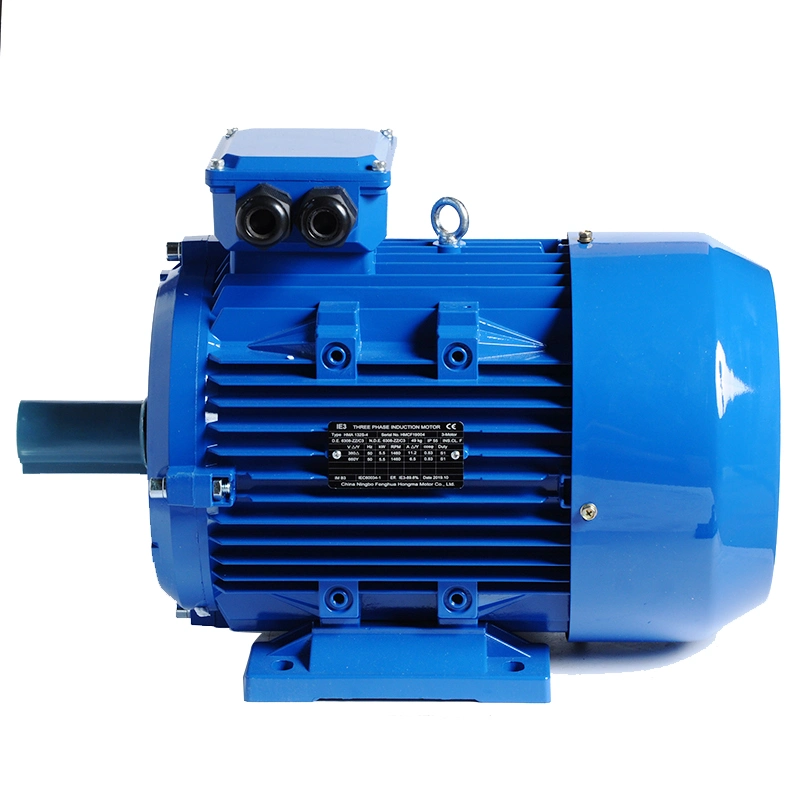 Ie2 Standard Three Phase Electric Magnetic Brake Induction Motor AC Motor with 5.5kw 4pole