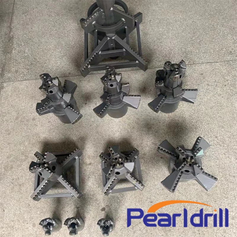 Pearldrill Новая колонная коронка PDC PDC 4 Wings Drag Bit Долото для разбуривания PDC долото для бурения скважин на воду