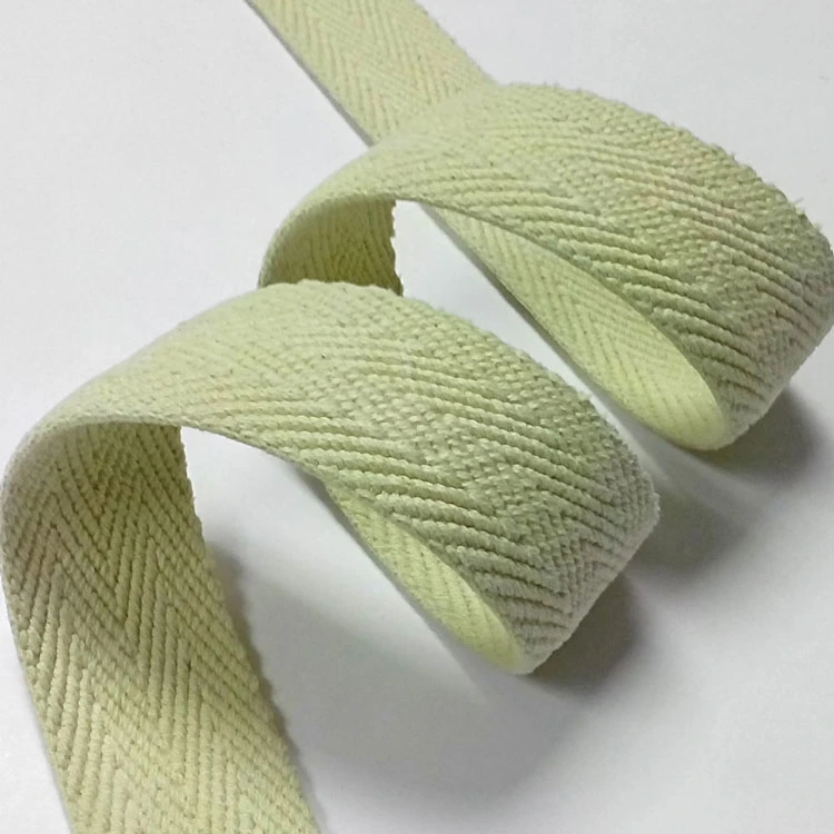 1 Inch White Grooved Cotton Webbing Tape