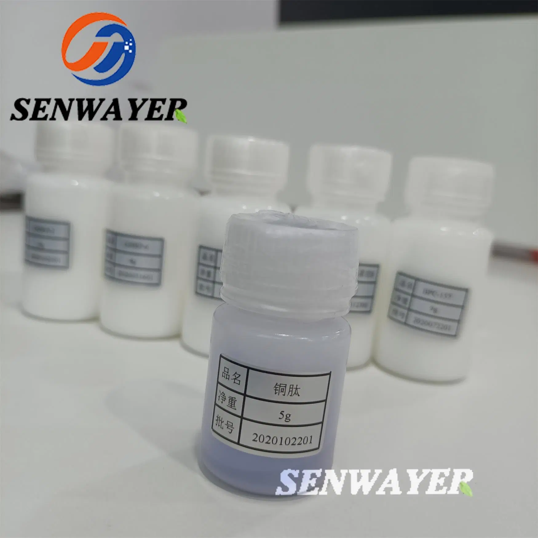 Wuhan Senwayer Prix de gros peptides Ghk-Cu Semaglutide Tirzepatide Kisspeptin flacons de poudre brute des peptides de haute qualité