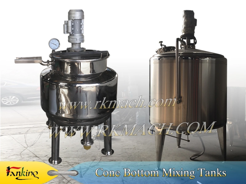 1000ltrs SS316 / SS304 Stainless Steel Mixing Tank to Emulsify Resins and Pigment Flexo Inks